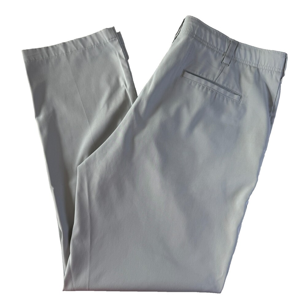 BCG Performance Pants, Men s Sz 38x32, Light Gray, Stretch, Golf Casual Event